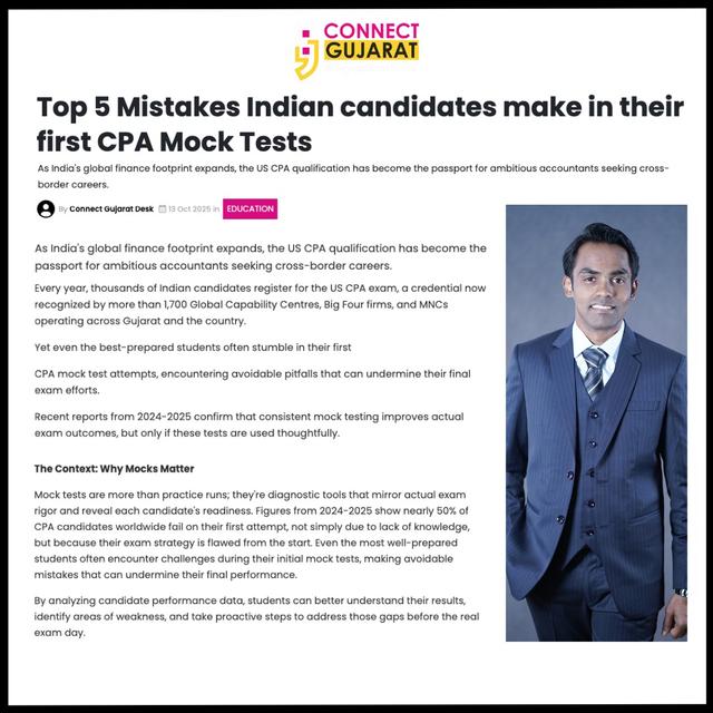 Top 5 Mistakes Indian candidates make in their first CPA Mock Tests