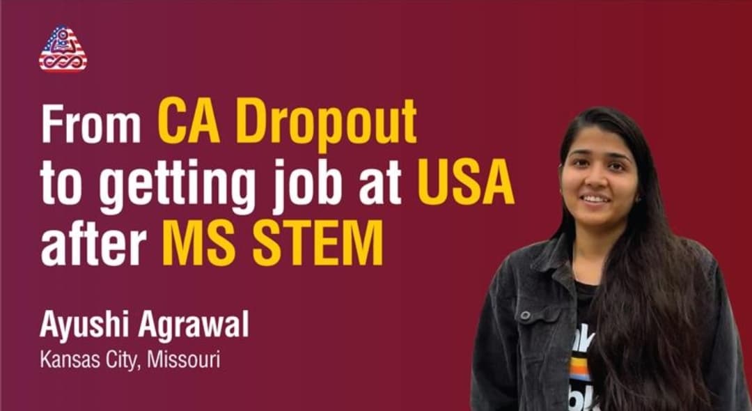 CA Dropout to Getting Job in USA after doing Masters in Accounting | Simandhar Education