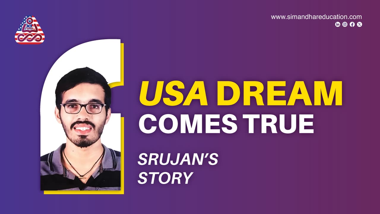From BCOM to CPA to MS in the USA | Srujan Gowda's Success Story | Simandhar Education