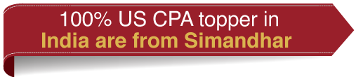 100% US CPA topper in India are from Simandhar