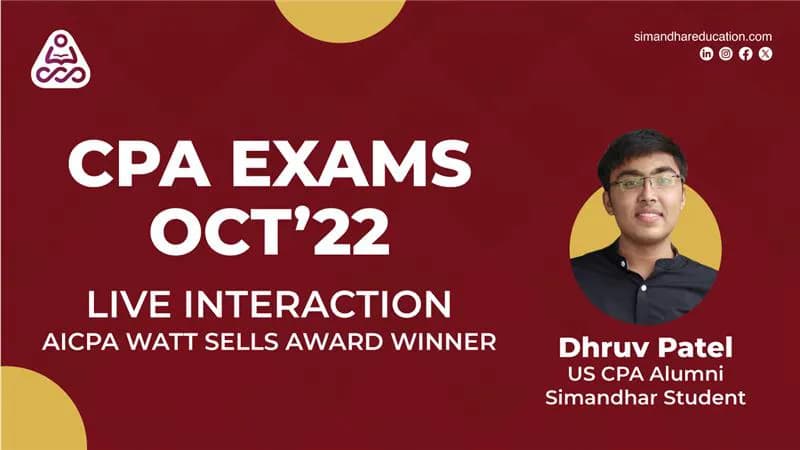 Q&A with Dhruv (Simandhar CPA Watt sells award winner ) FAR -98, BEC-98, REG-97, AUD-91 | CPA exam| CPA