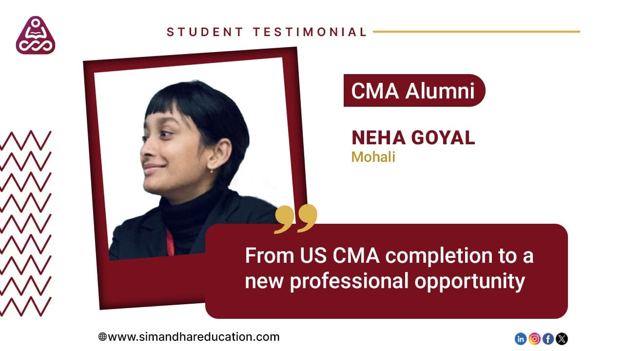  From US CMA completion to a new professional opportunity | Placement Support | Simandhar Education