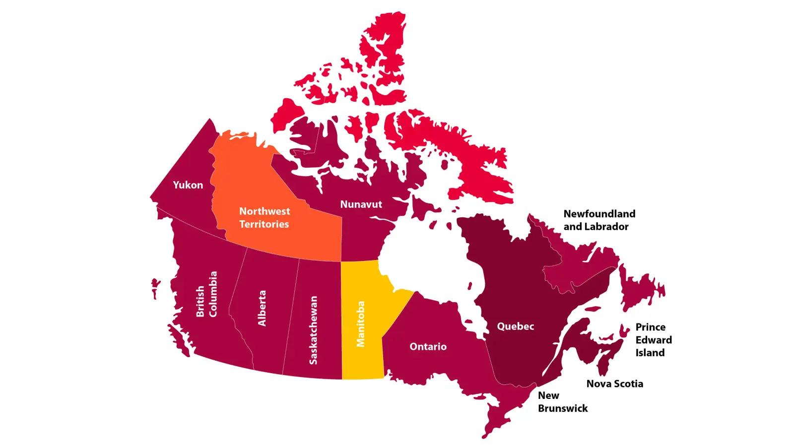 10 Provinces and 3 Territories for CPA Canada