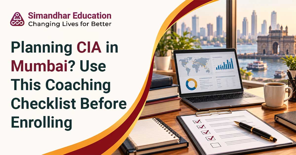 CIA aspirant in Mumbai comparing coaching institutes, exam coverage, study materials, fees, mock tests, flexible batches, and Certified Internal Auditor career opportunities.