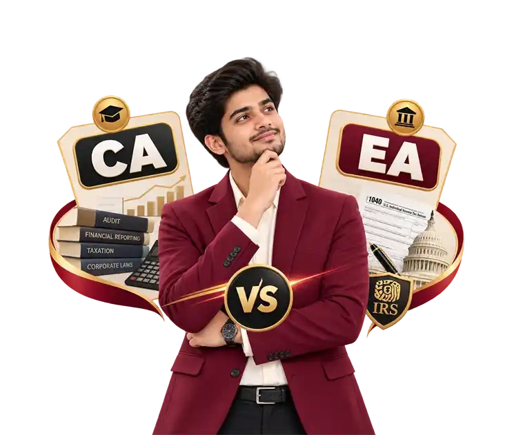 Young professional weighing CA versus EA
